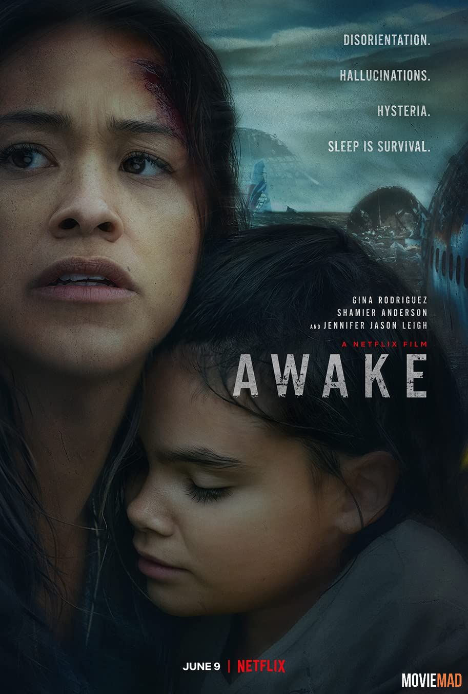 Awake 2021 Hindi Dubbed ORG WEB DL Full Movie 720p 480p