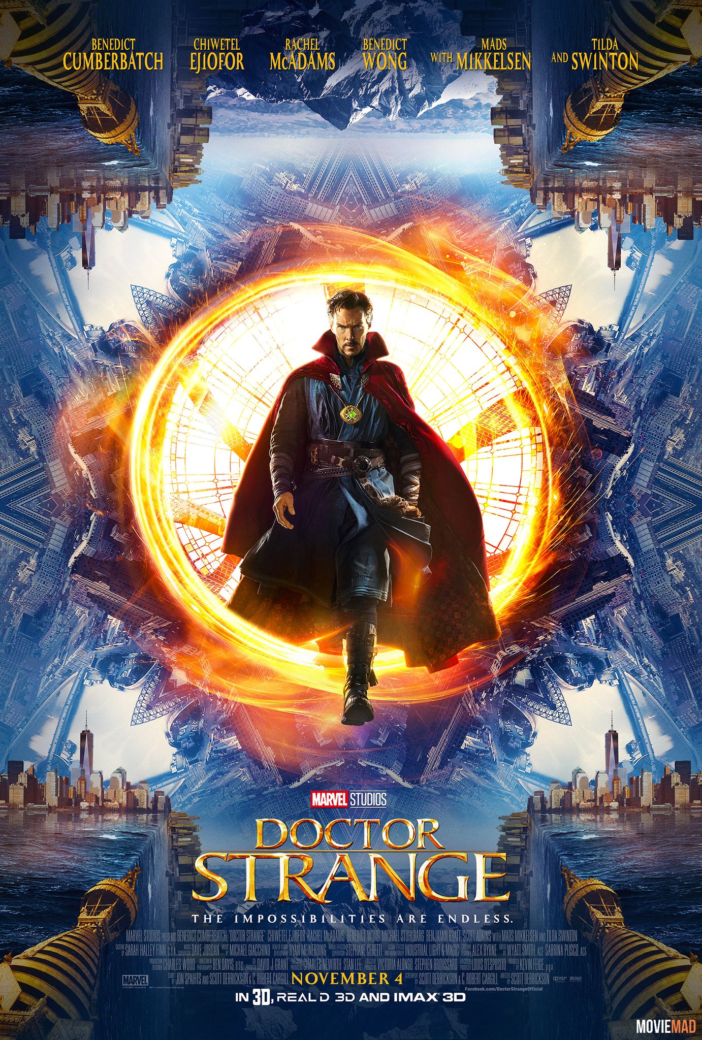 Doctor Strange 2016 Hindi Dubbed BluRay Full Movie 720p 480p