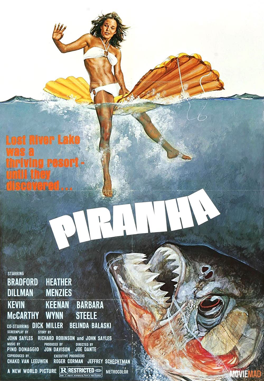 Piranha 1978 Hindi Dubbed HDRip Full Movie 720p 480p