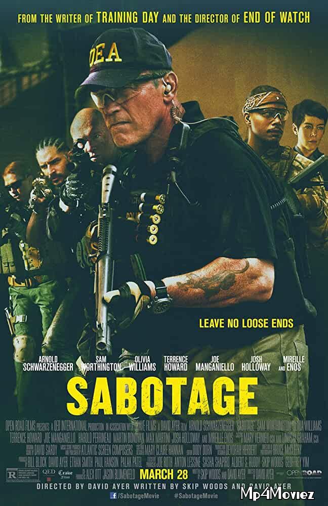 Sabotage (2014) Hindi Dubbed BluRay 720p 480p