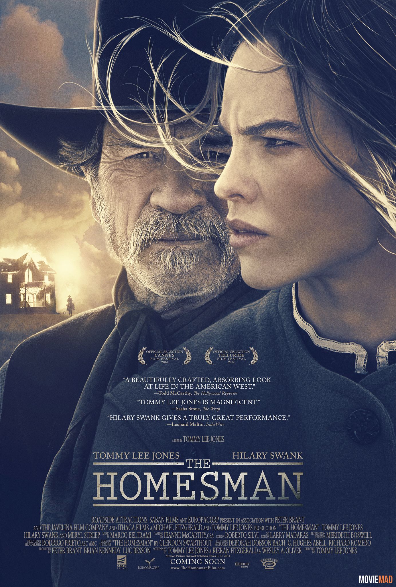 The Homesman 2014 Hindi Dubbed ORG BluRay Full Movie 720p 480p