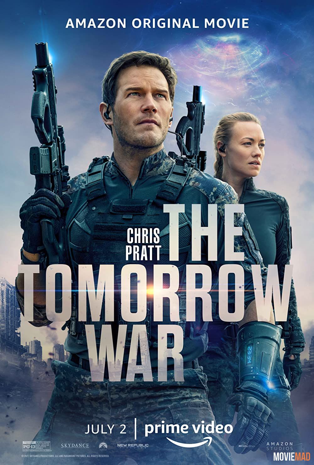 The Tomorrow War (2021) Hindi Dubbed WEB DL AMZN Full Movie 720p 480p